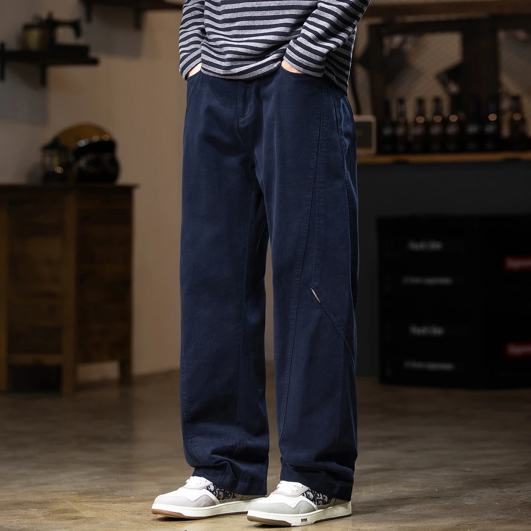 MR.MUDI/穆迪先生美式复古重磅直筒休闲裤男2025秋季新款潮牌宽松