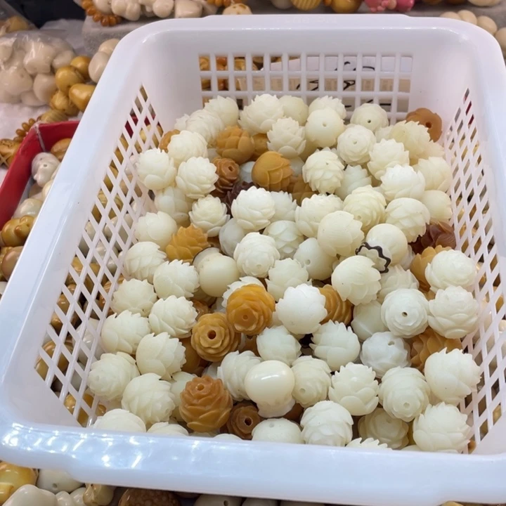 菩提根/象牙果吊坠菩提莲花十五