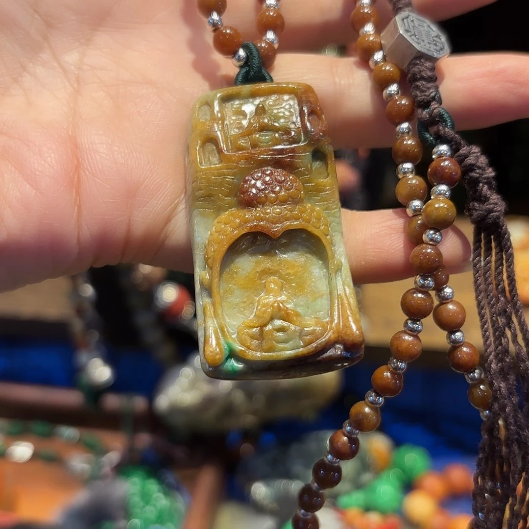 翡翠颈饰未镶嵌原创