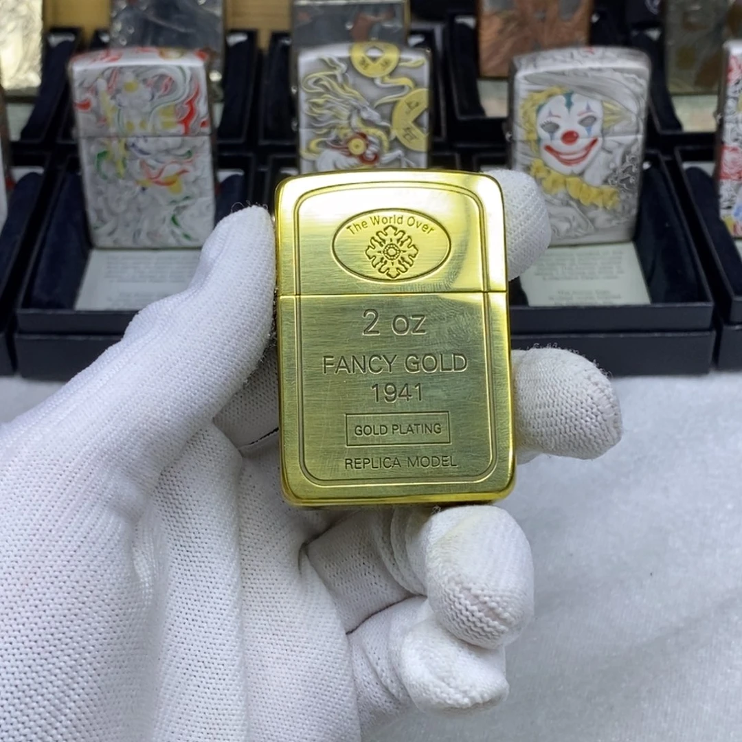 铜送****花zippo打火机