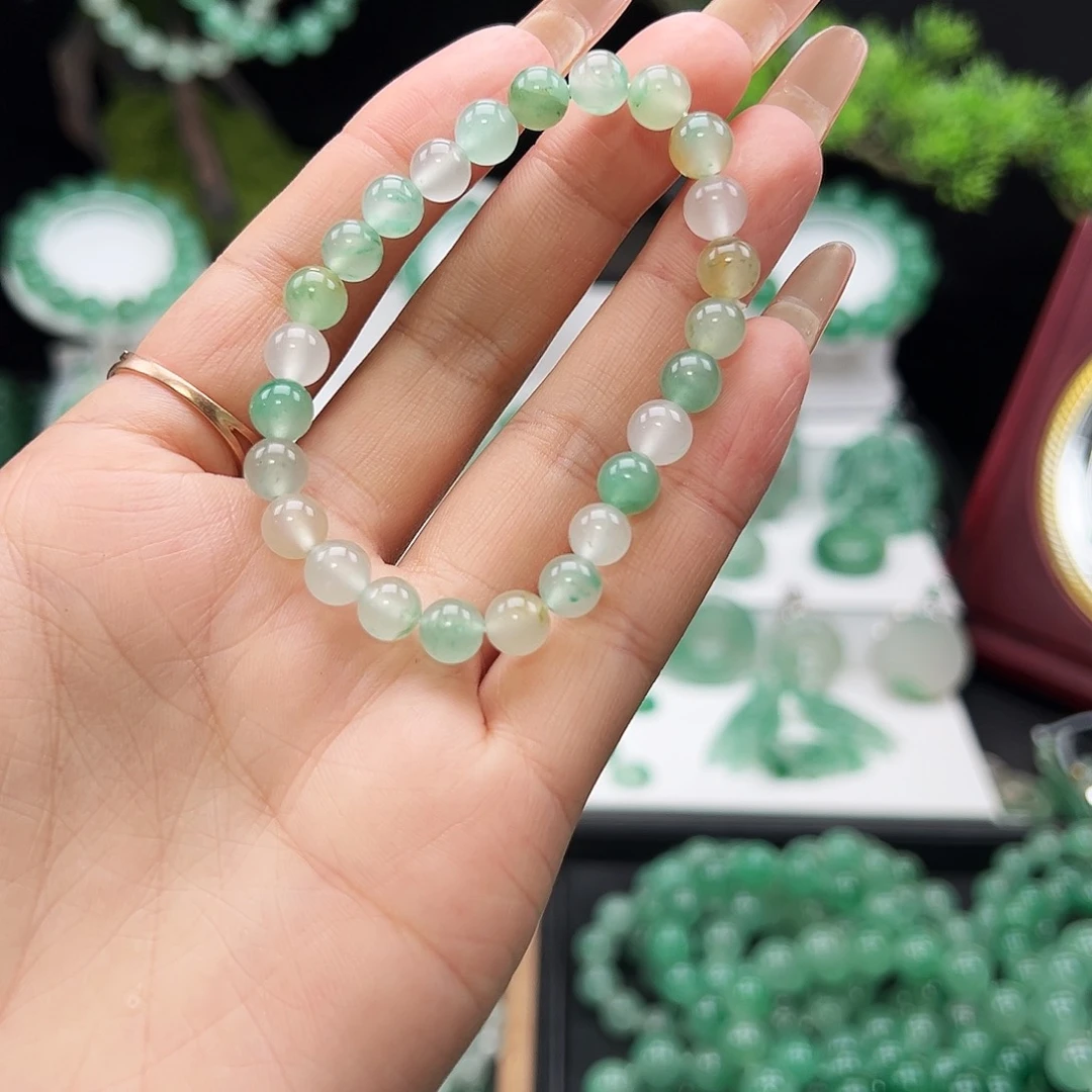 石英质玉（非洲翠）未镶嵌手链