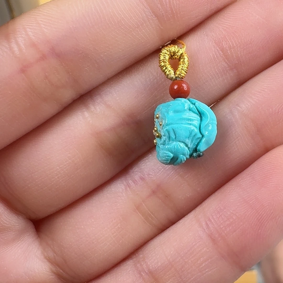 绿松石未镶嵌挂件