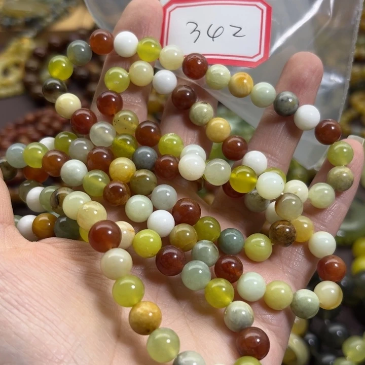 未镶嵌蛇纹石玉手链