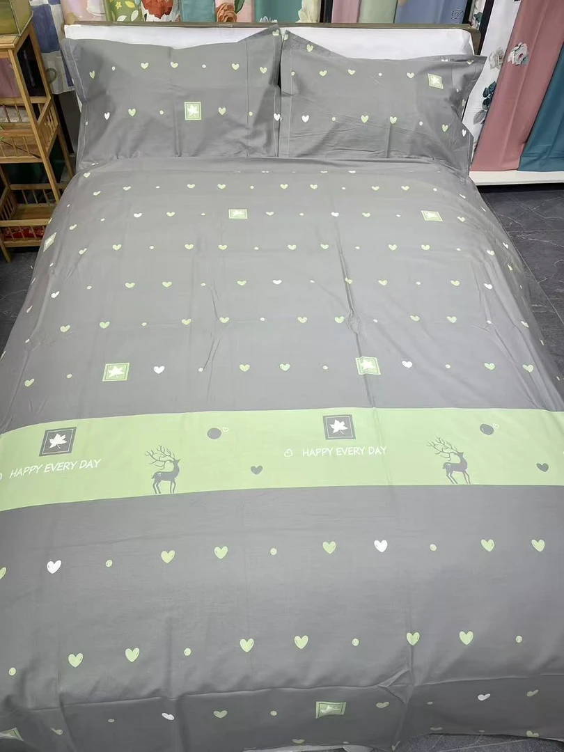 全棉斜纹布料 枫叶鹿【免费加工 不加工三米以上送拉链】品质纯棉