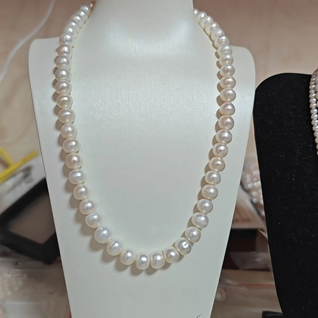 1***肆项链未镶嵌淡水珍珠