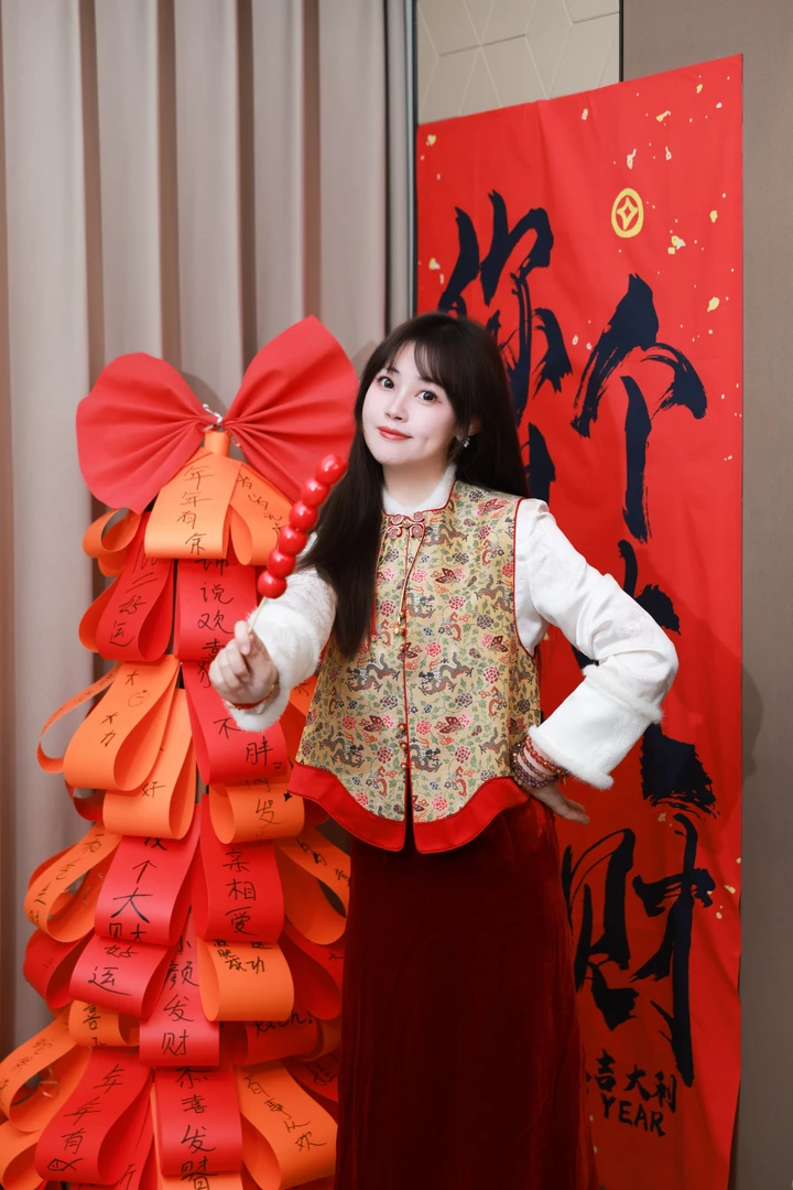 【锦说欢喜】‘缠枝龙纹’李德喜新中式非遗老宋锦马甲83596