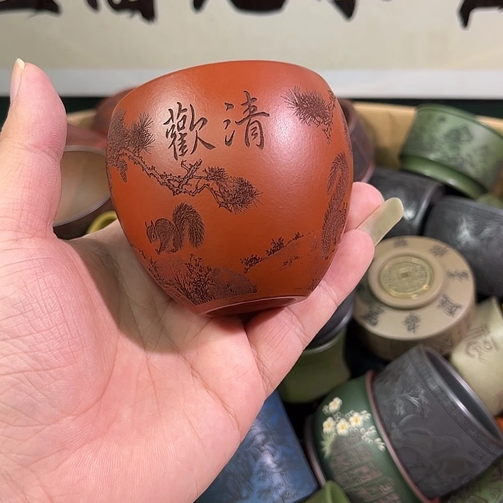 茶杯紫砂全手工紫砂主人杯