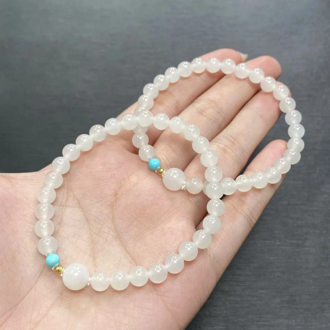 【小北严选】和田玉DIY单圈手串约5.5mm+【多样性发一件】-AH13X625