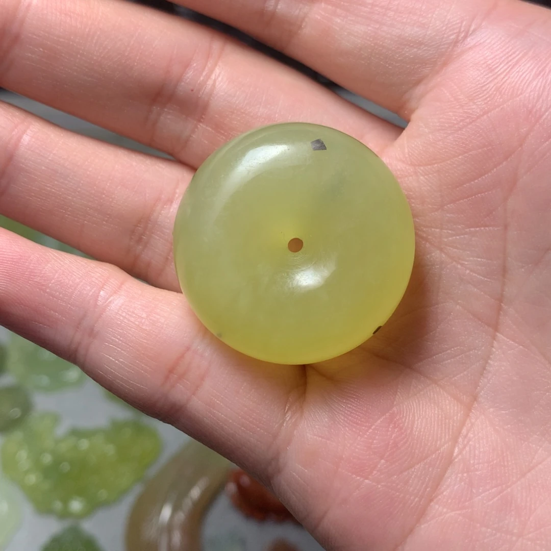 蛇纹石玉合金颈饰