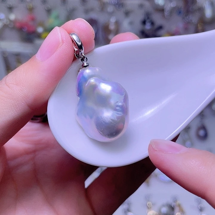 颈饰合金淡水珍珠15