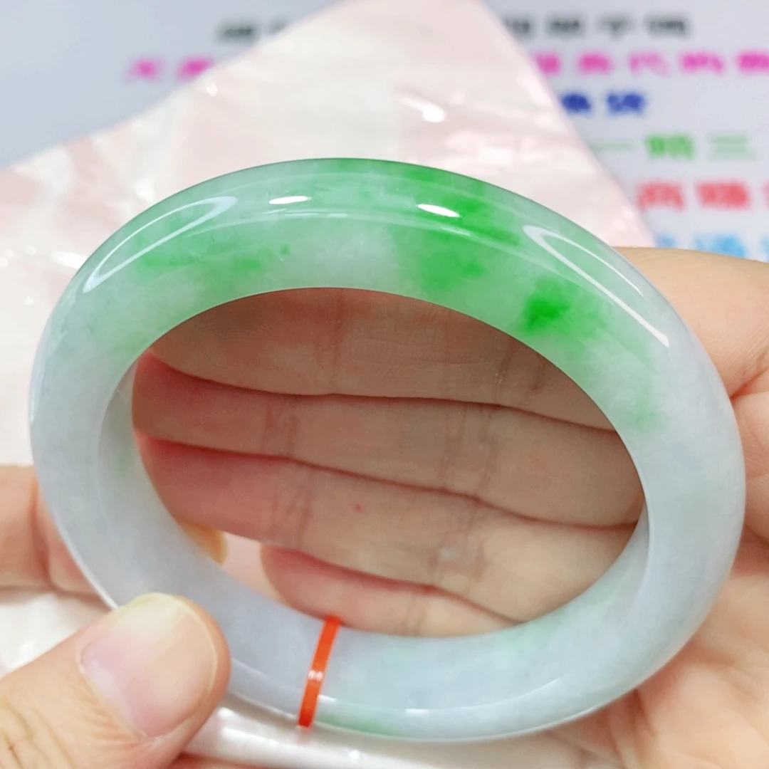 未镶嵌手镯翡翠57.3圈口正圈