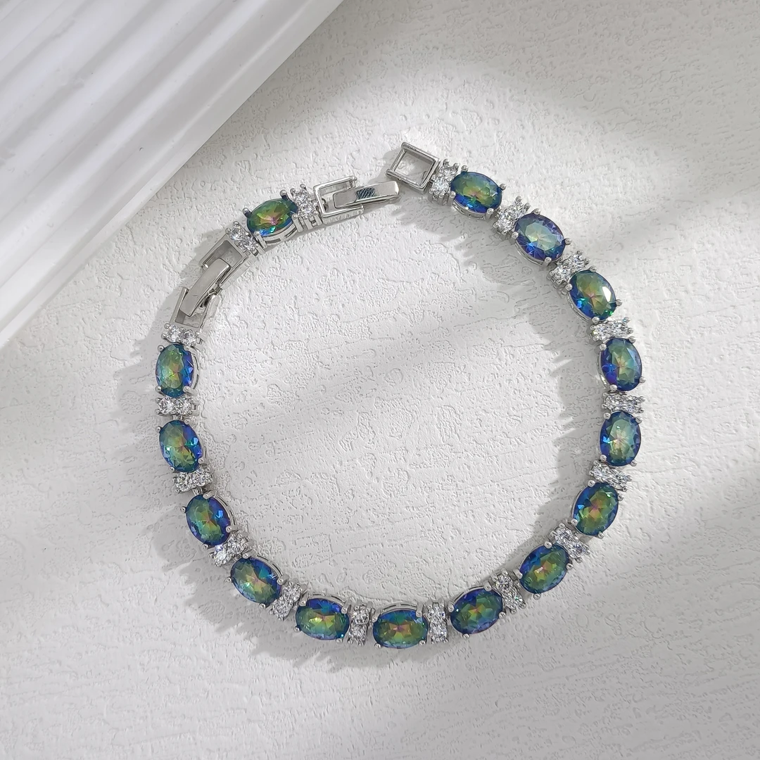 铜合金合成锆石手链 KDMX-51107 手链百搭轻奢欧美时尚气质大方