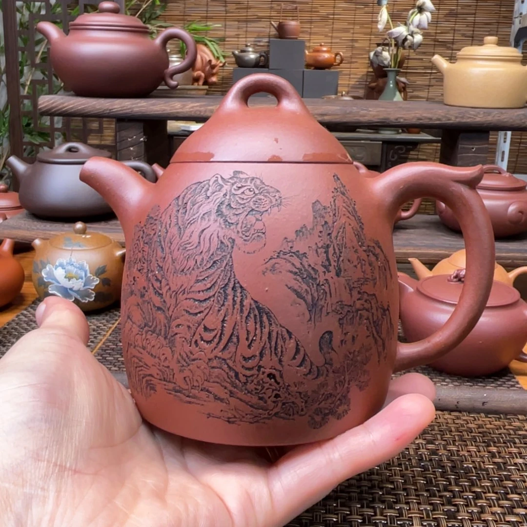 茶壶紫砂宜兴原矿紫砂手工制全350