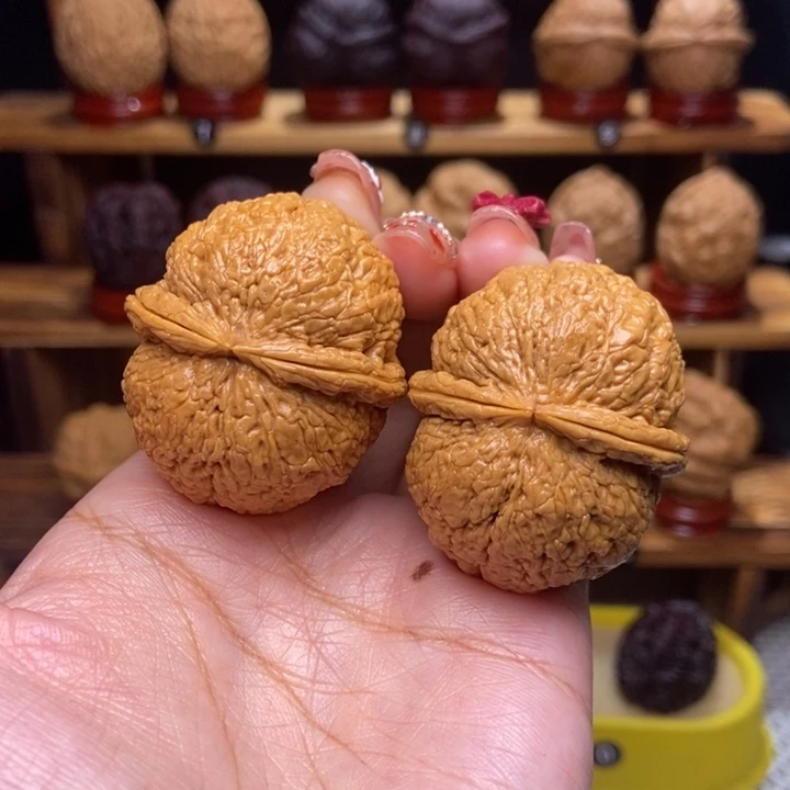 文玩核桃吊坠脑纹34