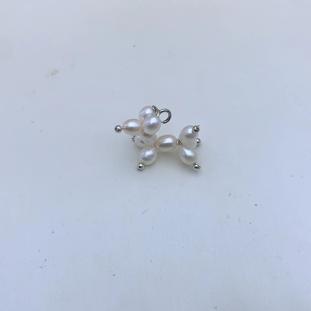 合金淡水珍珠吊坠(不含链)
