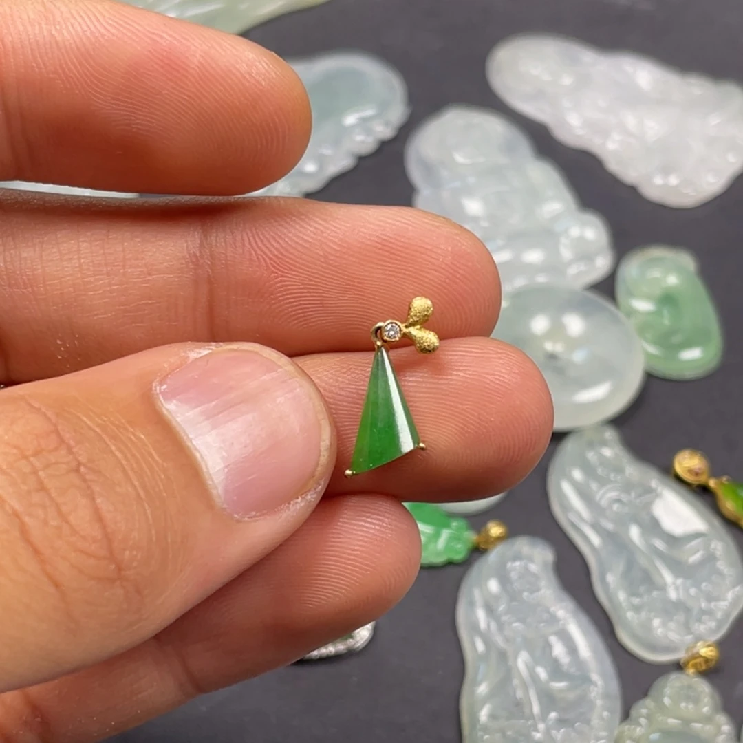 翡翠银S925镶嵌戒指