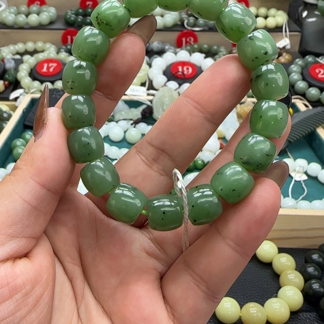 和田玉未镶嵌手链12