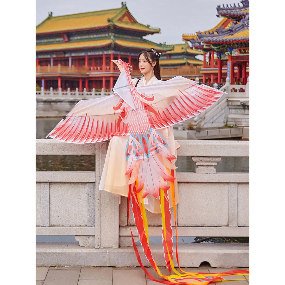 新手易飞中国风高档凤凰风筝微风专用初学者大人通用国潮款