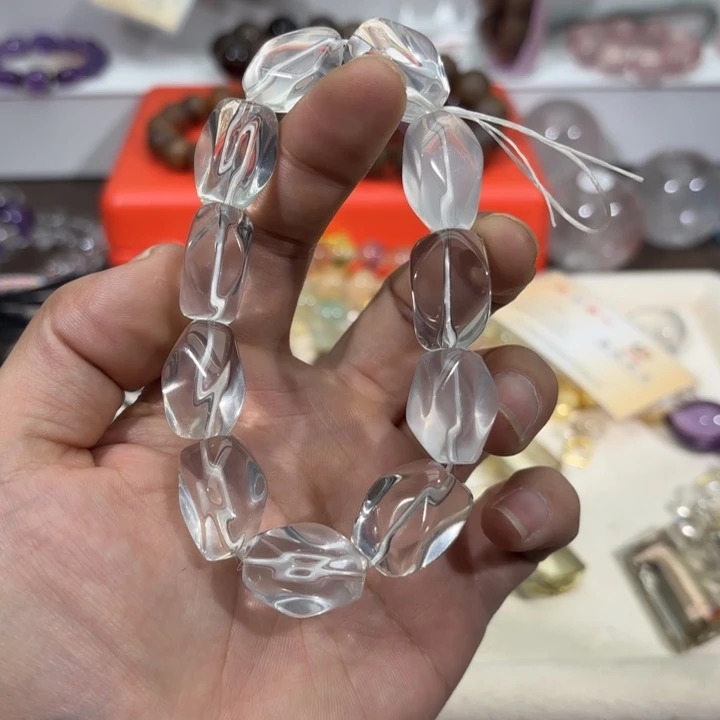 未镶嵌手链水晶白水晶