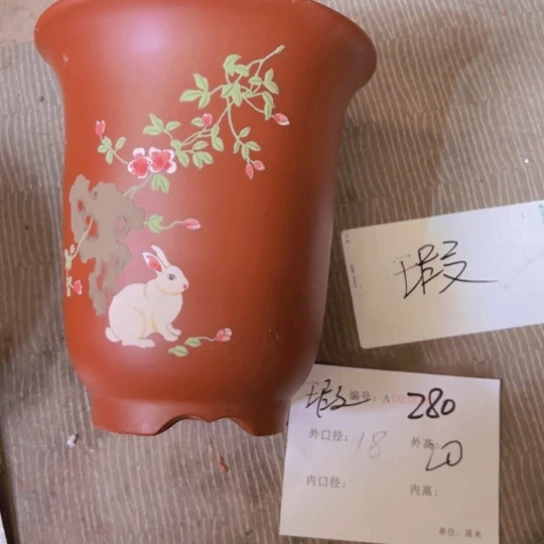 紫砂花盆花卉工艺
