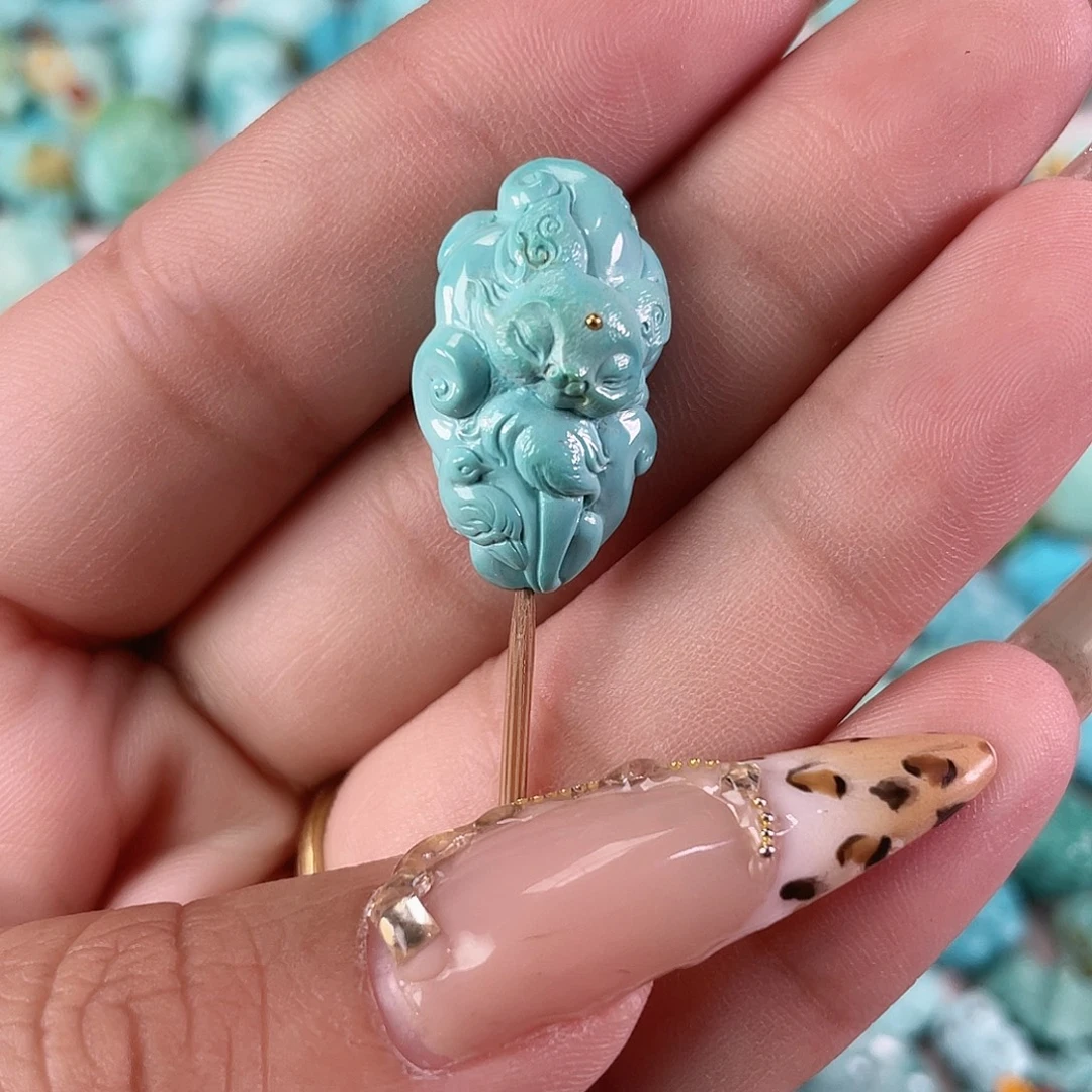 绿松石未镶嵌吊坠(不含链)