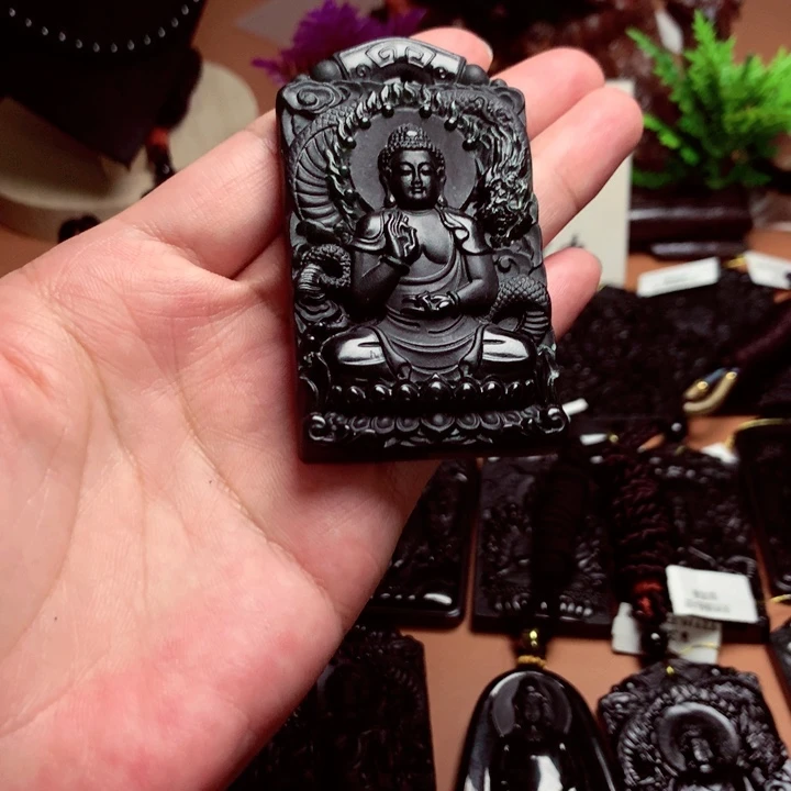 ༺****༻天然缅甸a货钢琴黑挂件