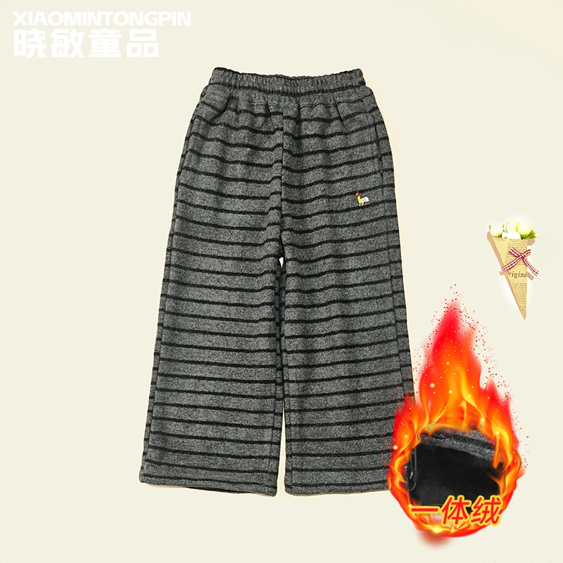 腊肠狗条纹女童休闲裤3C5509