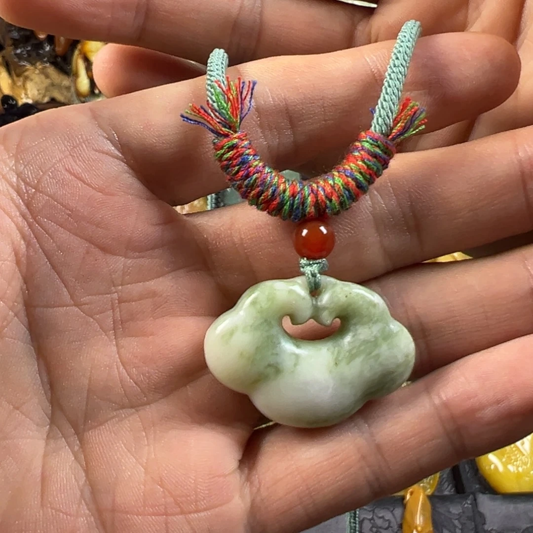岫玉未镶嵌手把件天然岫玉