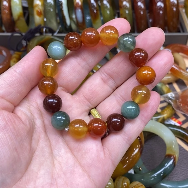 未镶嵌蛇纹石玉手镯