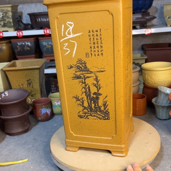 紫砂花盆宜兴的盆