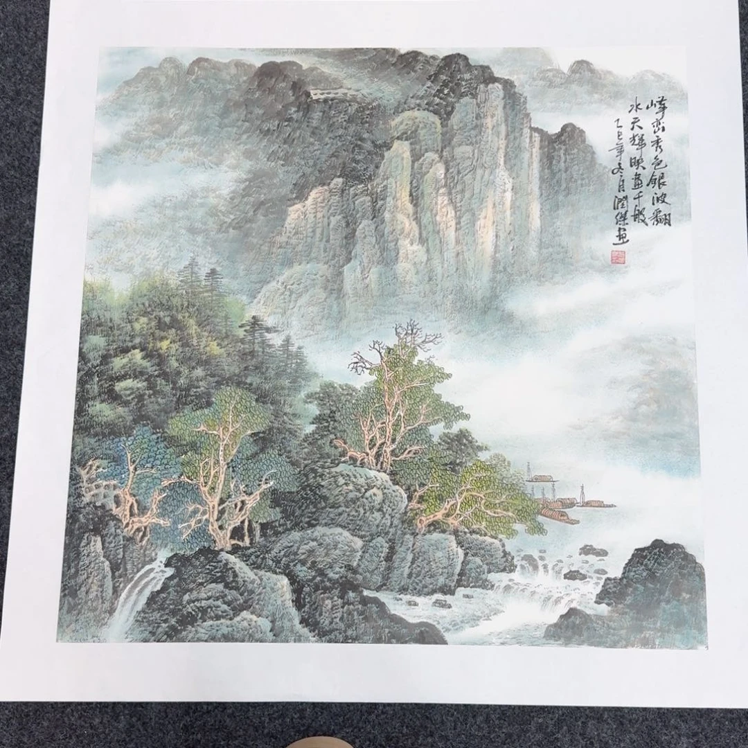 国画国画作品山水花鸟纯手绘