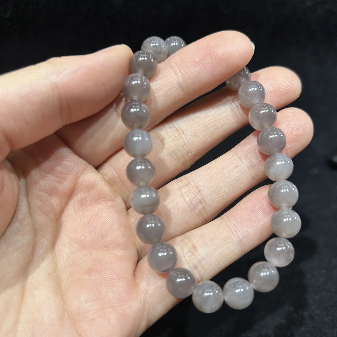 和田玉烟紫手串爆款