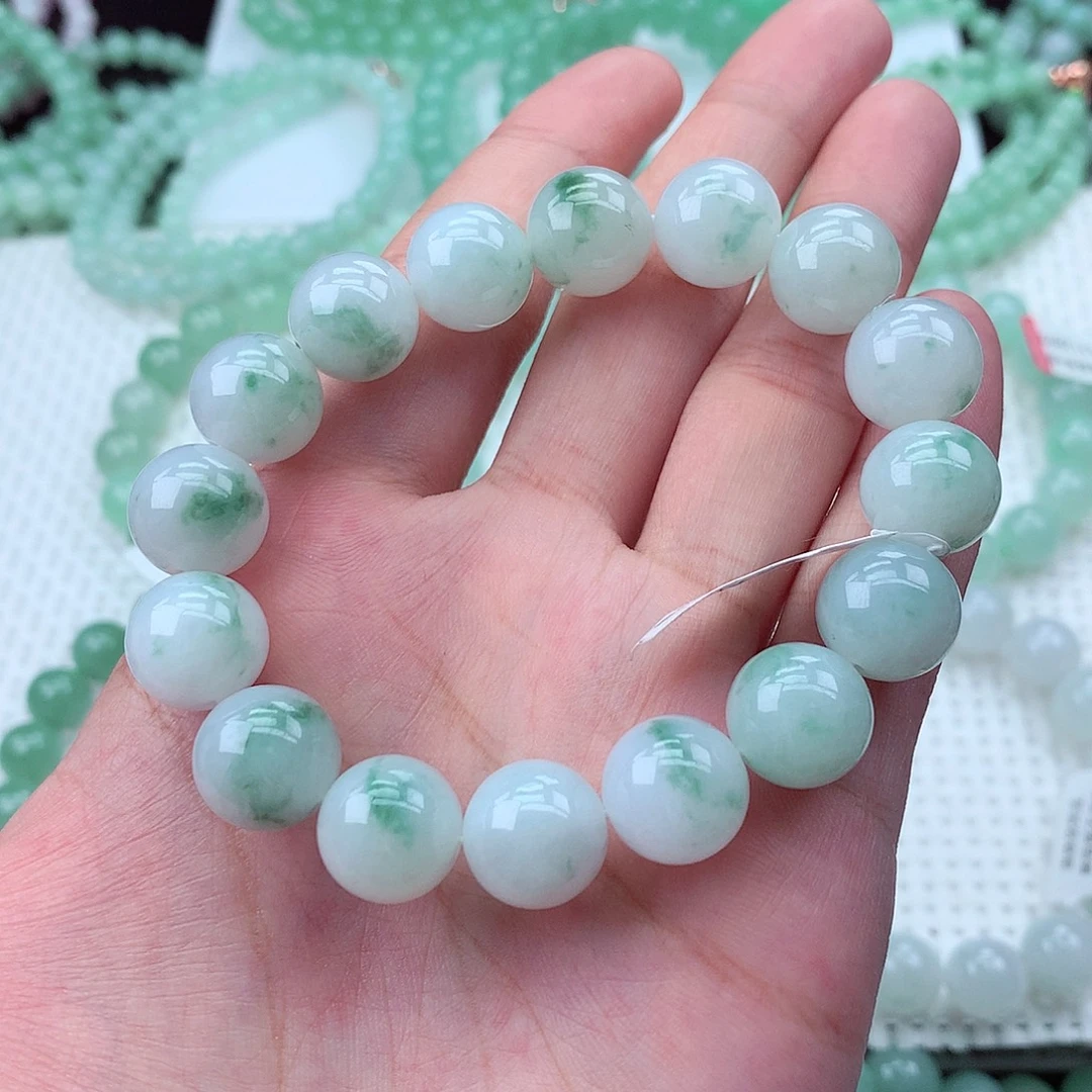 翡翠未镶嵌毛衣链卡12.8