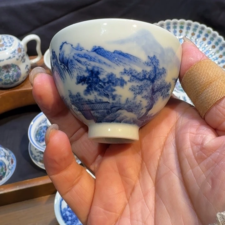 景德镇陶瓷柴窑单杯