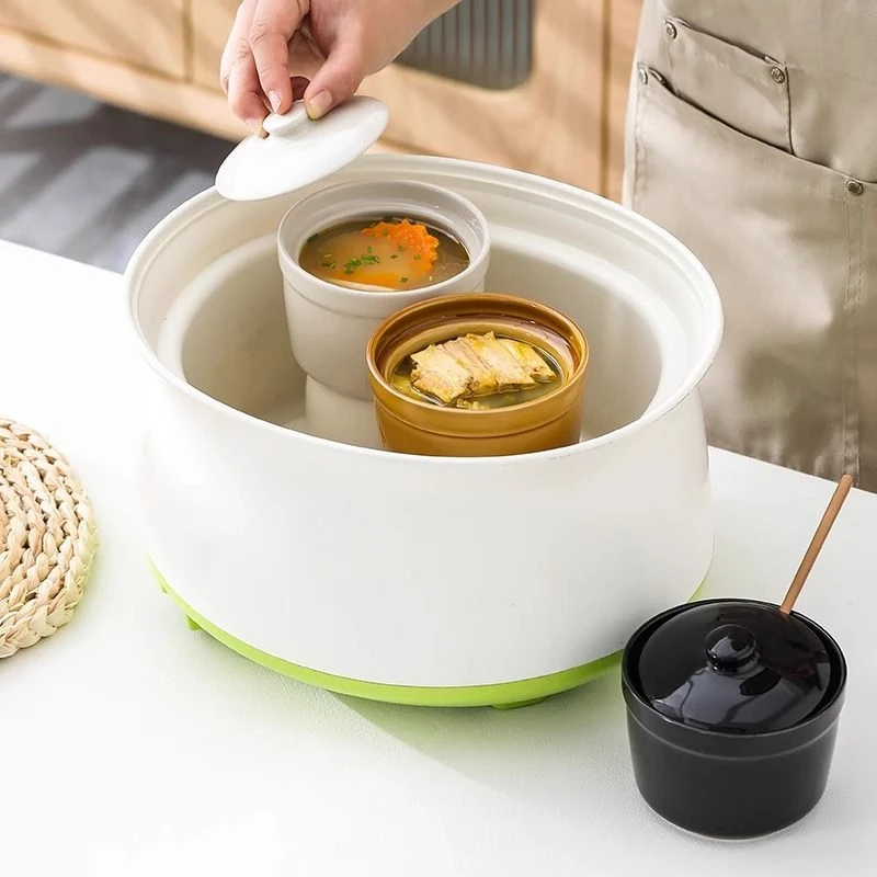 陶瓷炖盅家用隔水带盖汤盅燕窝蒸蛋盅碗煲汤内胆沙县商用小号炖罐