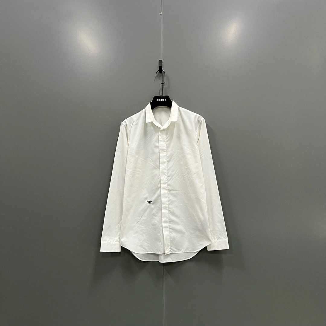 95新 DIOR/迪奥 （ll） 小蜜蜂刺绣长袖衬衫 39码  205851