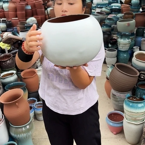口19高22瑕疵一个盆子。