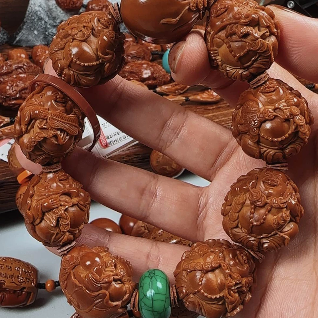 【闪购商品】手串/手链橄榄核23荷叶弥勒