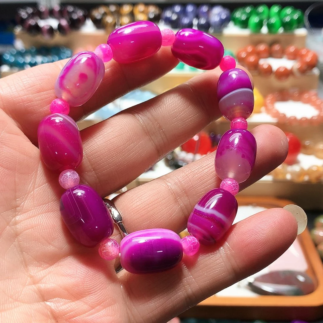 未镶嵌手串玛瑙/玉髓卡13/18玛瑙