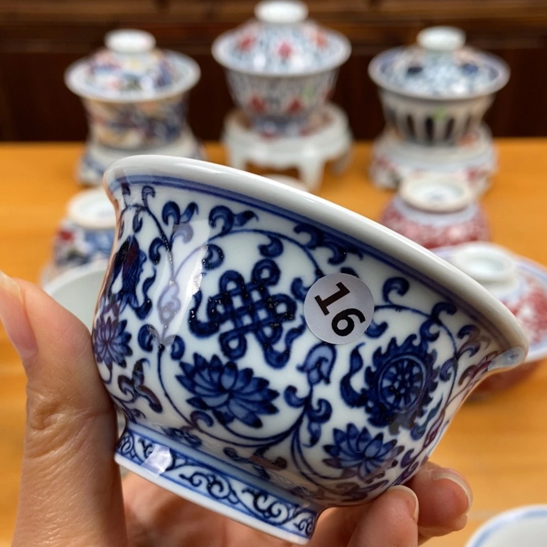 手绘现代茶具非古董