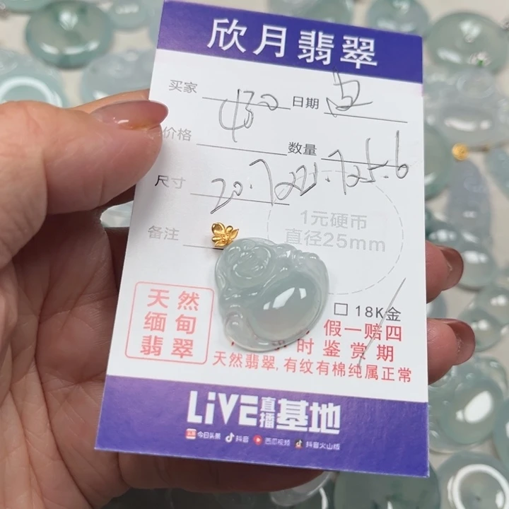 翡翠未镶嵌颈饰天然