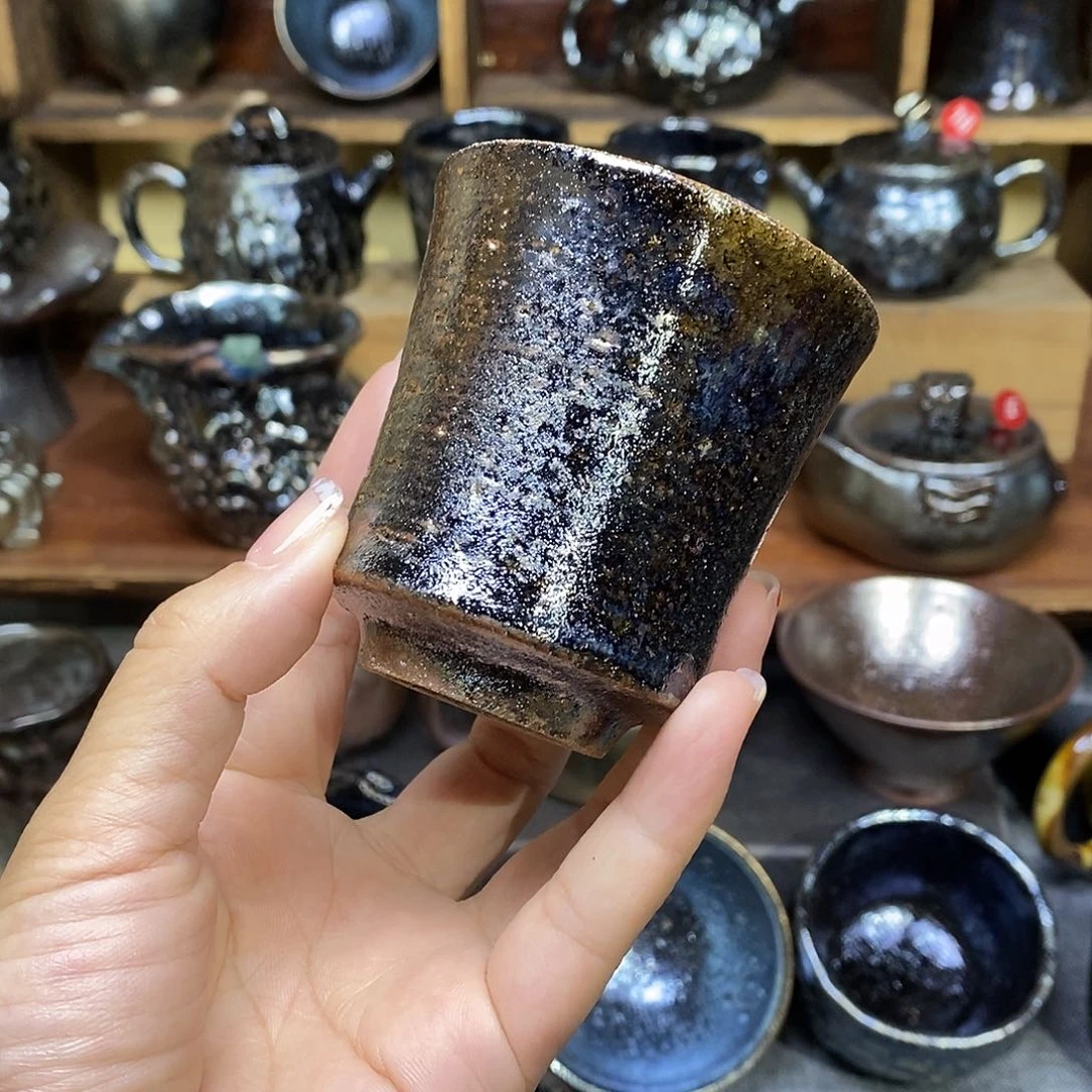 云南建水柴烧微瑕主人杯