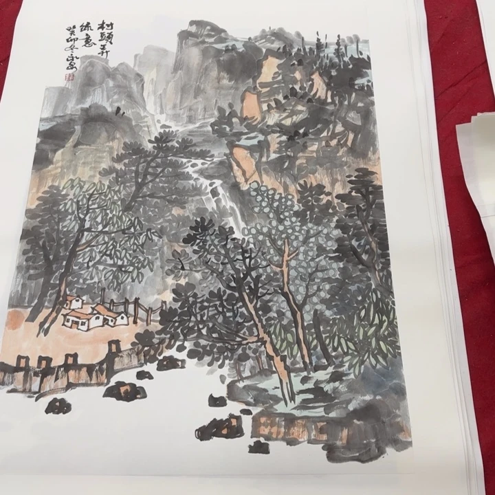 国画花鸟的翅膀是一个巨大的