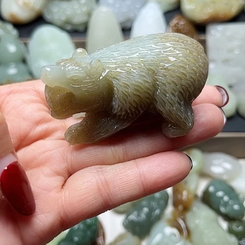 和田玉颈饰未镶嵌峨**庄