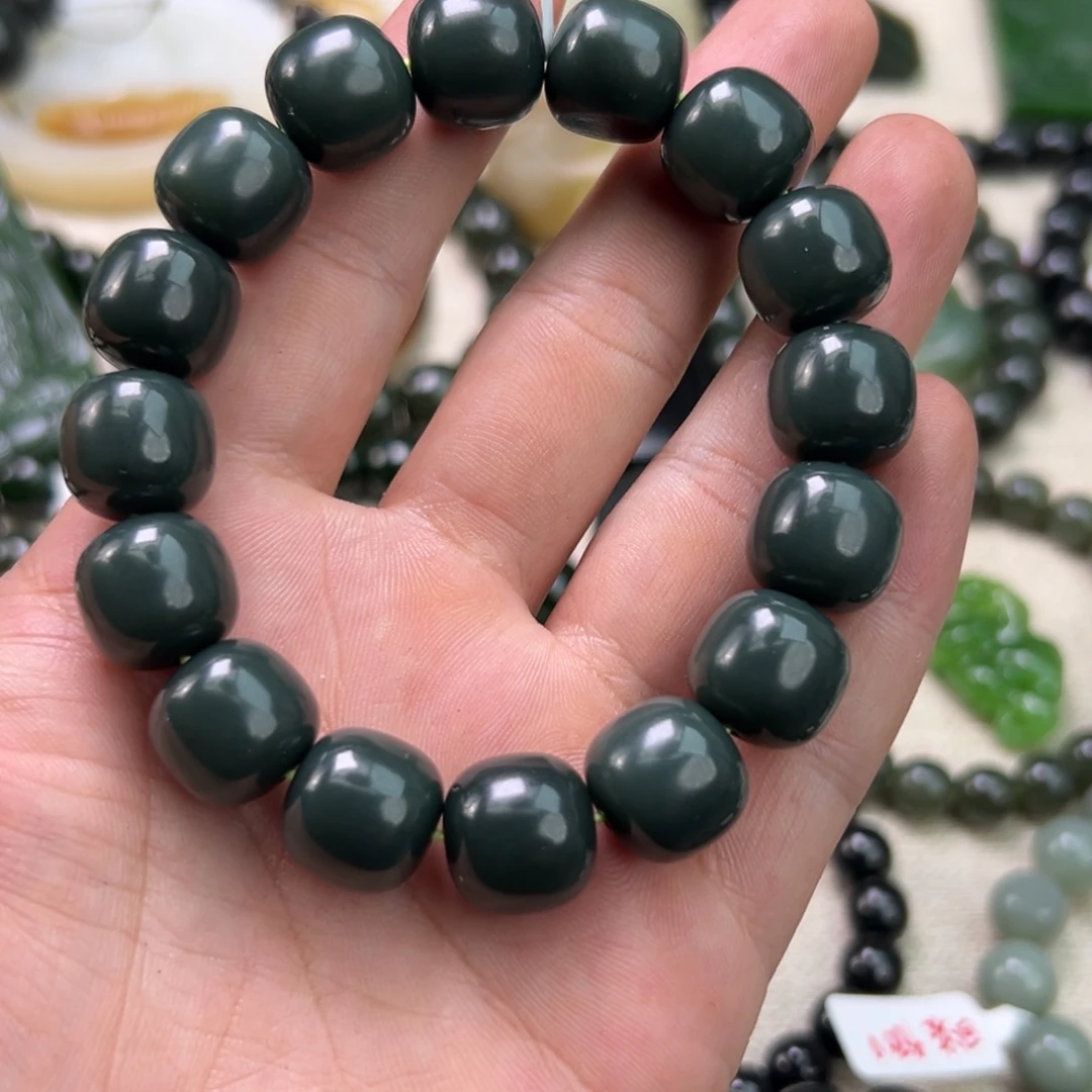 和田玉未镶嵌手链