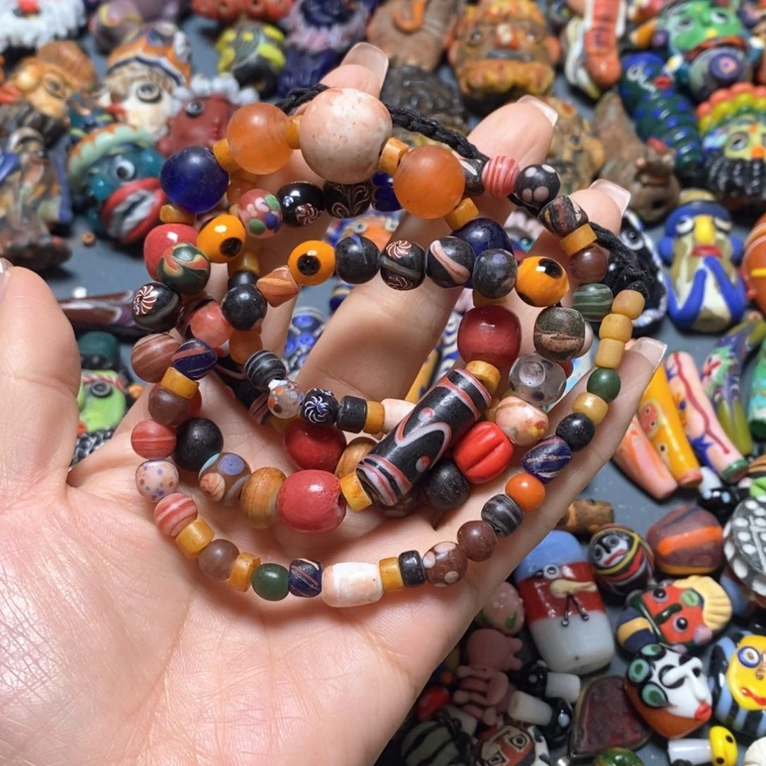 琉璃颈饰印度尼西亚链子