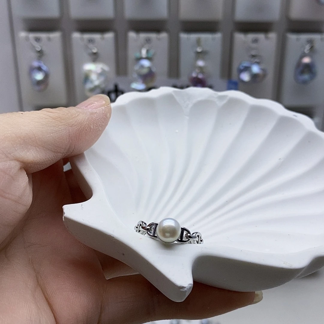 颈饰合金淡水珍珠