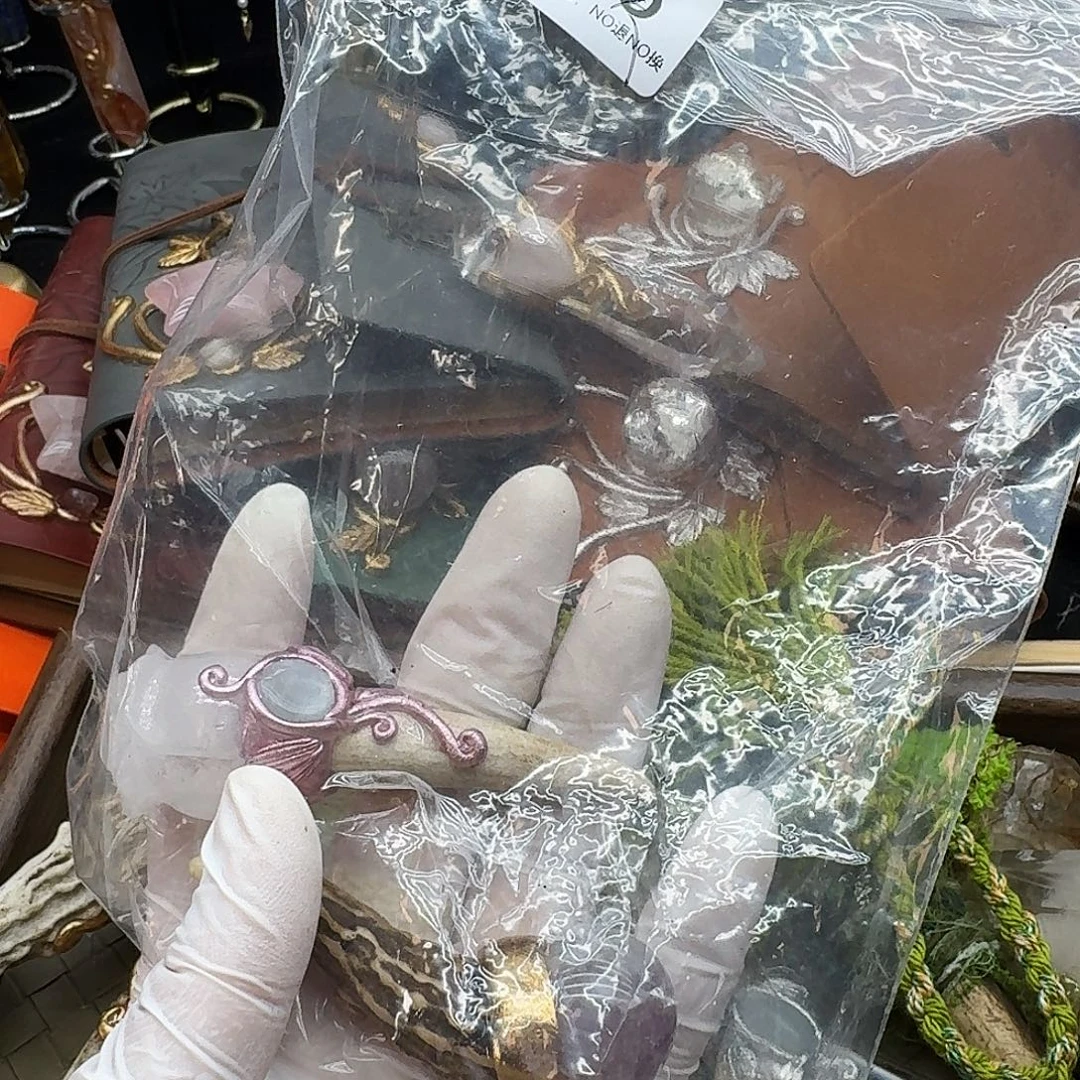 雅***ㅤ颈饰紫晶未镶嵌白