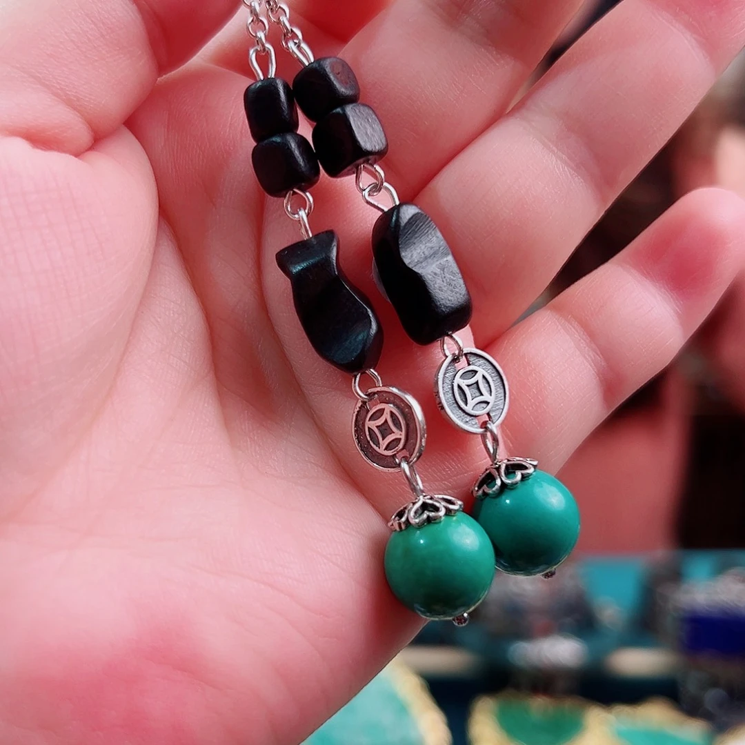 925银珐琅锦钰原创设计款式耳环