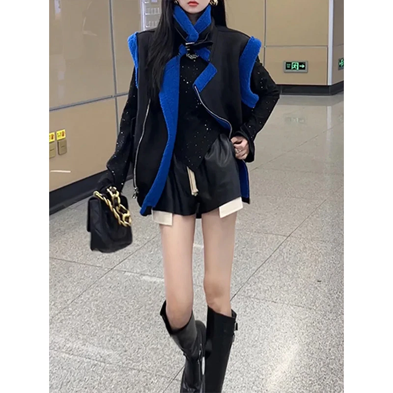 时髦休闲仿毛毛加厚马甲JYFMXX231 1050403